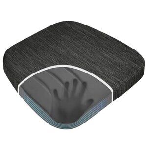 Memory Foam Chair Cushion 17x16 Dining Kitchen Seat Pad Non Slip Black